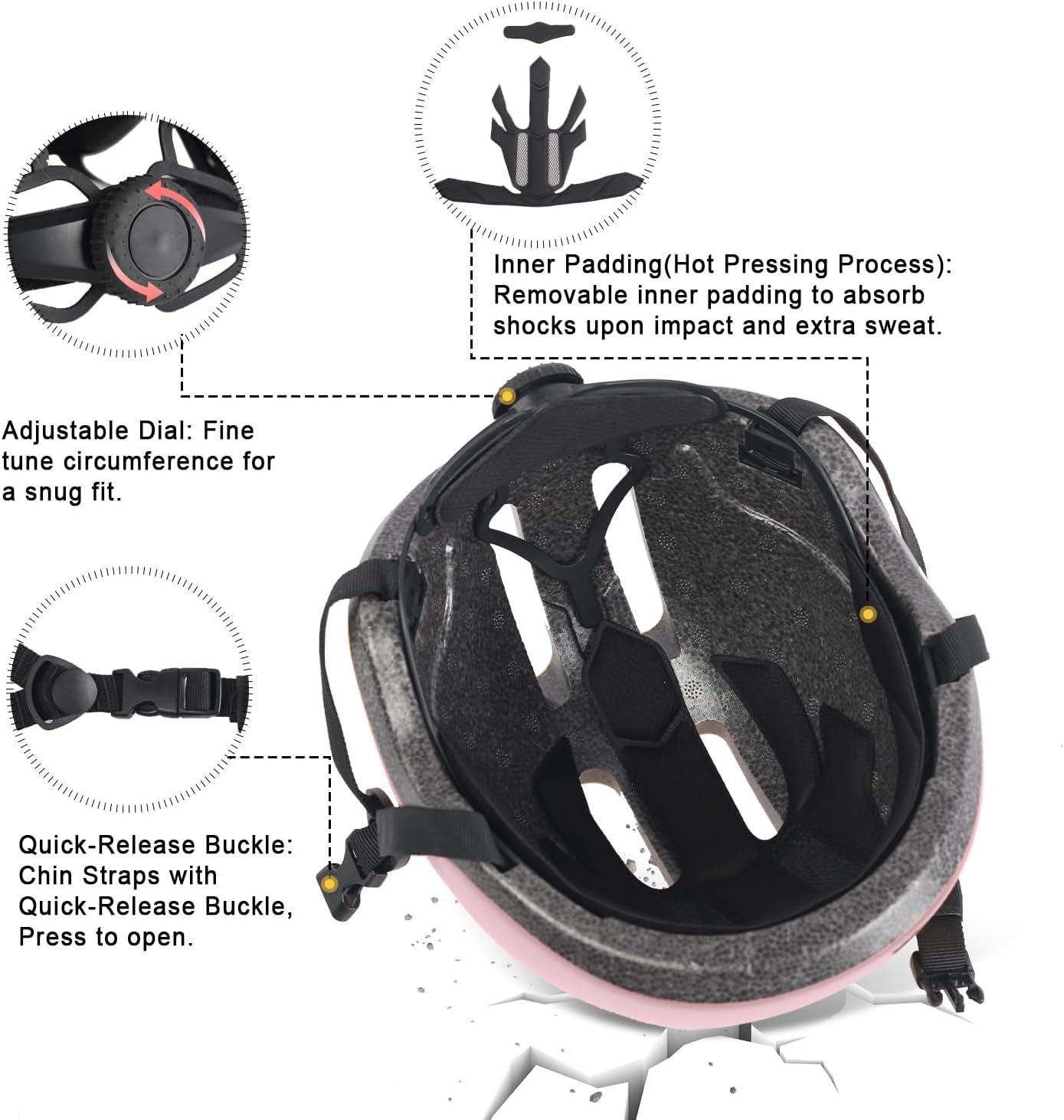 imagePetimini Kids Bike Helmet with DIY Stickers CPSC amp CE Certified for Toddler Kids Ages 26 Boys Girls MultiSport Safety Cycling Skating Scooter Helmet Multiple Colorspink