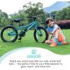 AVASTA Bilbo 18 20 24 Inch Kids Bike for Boys Girls 5-14 Years Old, Retro Style High Carbon Steel Bicycle with Adjustable Handlebars and Seat, Dual V-Brakes, Kickstand, Multiple Colors(Cyan)