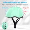Petimini Kids Bike Helmet with DIY Stickers, CPSC & CE Certified for Toddler Kids Ages 2-6 Boys Girls, Multi-Sport Safety Cycling Skating Scooter Helmet, Multiple Colors(Mint Green)