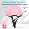 Petimini Kids Bike Helmet with DIY Stickers, CPSC & CE Certified for Toddler Kids Ages 2-6 Boys Girls, Multi-Sport Safety Cycling Skating Scooter Helmet, Multiple Colors(pink)