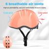 Petimini Kids Bike Helmet with DIY Stickers, CPSC & CE Certified for Toddler Kids Ages 2-6 Boys Girls, Multi-Sport Safety Cycling Skating Scooter Helmet, Multiple Colors(Peach)