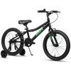 AVASTA Bilbo 18 20 24 Inch Kids Bike for Boys Girls 5-14 Years Old, Retro Style High Carbon Steel Bicycle with Adjustable Handlebars and Seat, Dual V-Brakes, Kickstand, Multiple Colors(Black)