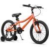 AVASTA Bilbo 18 20 24 Inch Kids Bike for Boys Girls 5-14 Years Old, Retro Style High Carbon Steel Bicycle with Adjustable Handlebars and Seat, Dual V-Brakes, Kickstand, Multiple Colors(Orange)