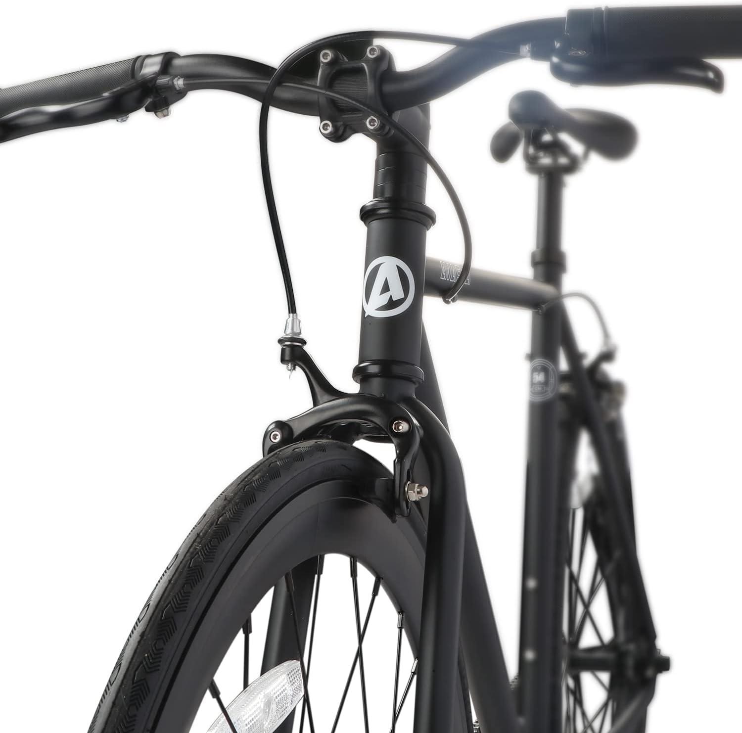 imageAVASTA SingleSpeed Fixed Gear Urban Commuter Fixie Bike Flip Flop Hub Bicycle Multiple ColorsBlack