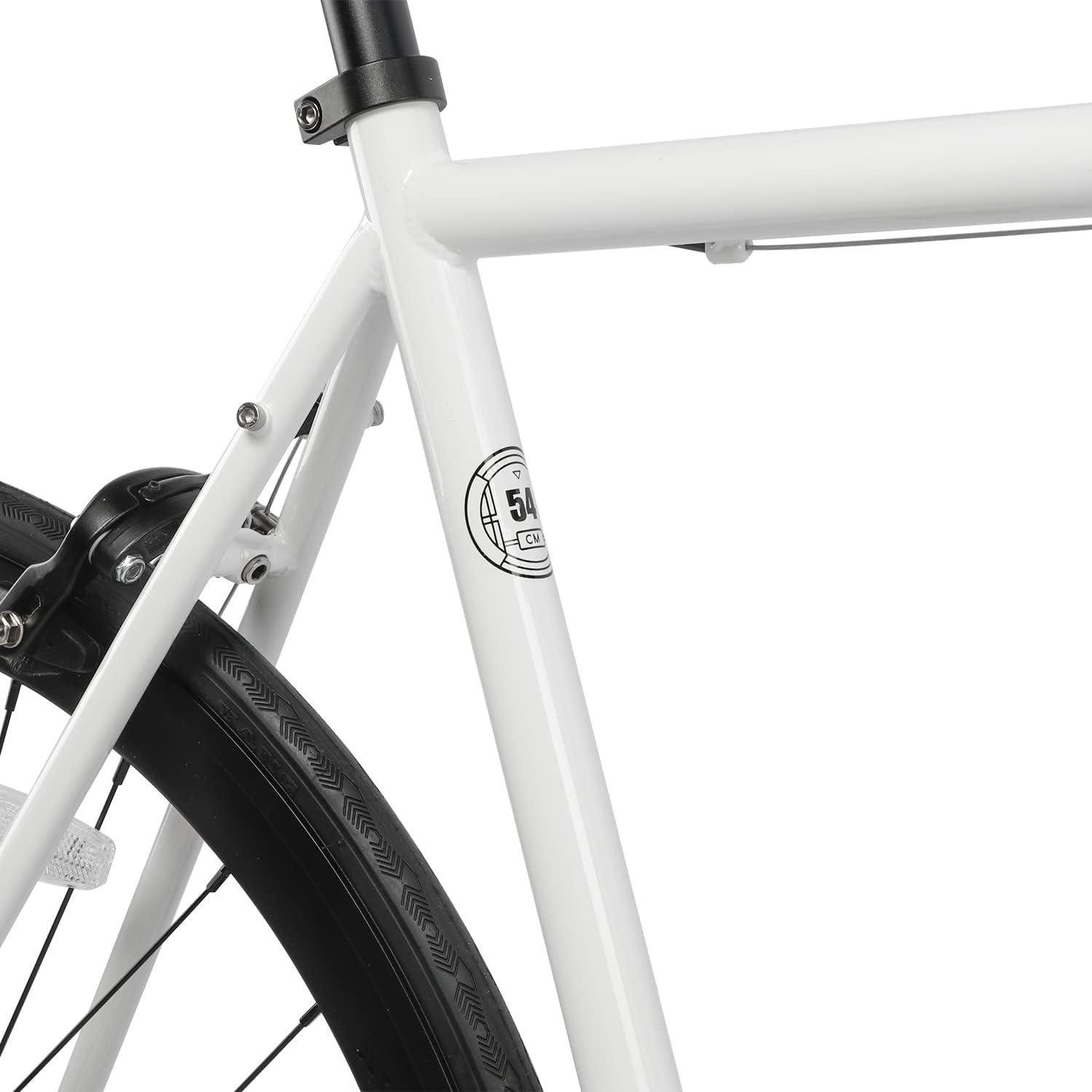 imageAVASTA SingleSpeed Fixed Gear Urban Commuter Fixie Bike Flip Flop Hub Bicycle Multiple ColorsWhite