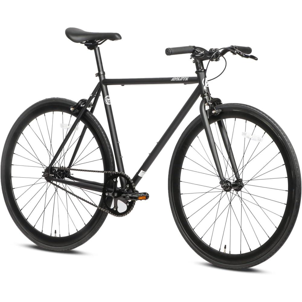 imageAVASTA SingleSpeed Fixed Gear Urban Commuter Fixie Bike Flip Flop Hub Bicycle Multiple ColorsBlack