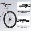 AVASTA Jupiter 700C Road Adult Step-Over Hybrid Cycling Bike Bicycle, Aluminum Frame, 21-Speed, Dual Disc Brakes, Multpile Colors for Men Woman Male Female(Starlight Pink)