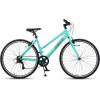 AVASTA Populus 700C Road Bike for Women with Kickstand, 15 17 Inch Lightweight Step Through Aluminum Alloy Frame, 7-Speed Drivetrain, Multiple Colors(Mint Green)