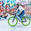 AVASTA Single-Speed Fixed Gear Urban Commuter Fixie Bike Flip Flop Hub Bicycle, Multiple Colors(Black & Green)