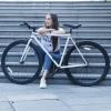 AVASTA Single-Speed Fixed Gear Urban Commuter Fixie Bike Flip Flop Hub Bicycle, Multiple Colors(White)