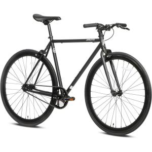 AVASTA Single-Speed Fixed Gear Urban Commuter Fixie Bike Flip Flop Hub Bicycle, Multiple Colors(Black)