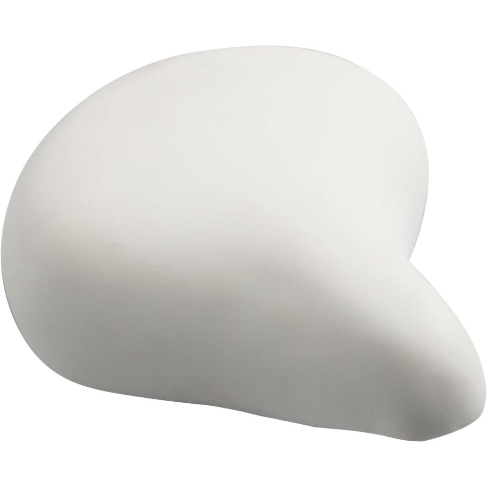 imageAVASTA Kids Bicycle Saddle for Girls amp Boys Waterproof Wide Soft Bike Cushion Dual Shock Absorbing Fit for 12 14 16 18 20 or 20 22 24 26 inch Mountain Road BikeWhite