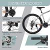 AVASTA AV300 26 27.5 inch Mountain Bike with 21-Speed, Aluminum Frame, Dual Disc Brake, Comfortable Saddle, Multiple Colors(Gray)