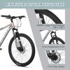 AVASTA AV300 26 27.5 inch Mountain Bike with 21-Speed, Aluminum Frame, Dual Disc Brake, Comfortable Saddle, Multiple Colors(Gray)