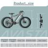AVASTA AV300 26 27.5 inch Mountain Bike with 21-Speed, Aluminum Frame, Dual Disc Brake, Comfortable Saddle, Multiple Colors(Gray)