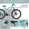 AVASTA AV300 26 27.5 inch Mountain Bike with 21-Speed, Aluminum Frame, Dual Disc Brake, Comfortable Saddle, Multiple Colors(Green)