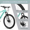AVASTA AV300 26 27.5 inch Mountain Bike with 21-Speed, Aluminum Frame, Dual Disc Brake, Comfortable Saddle, Multiple Colors(Green)
