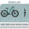 AVASTA AV300 26 27.5 inch Mountain Bike with 21-Speed, Aluminum Frame, Dual Disc Brake, Comfortable Saddle, Multiple Colors(Green)
