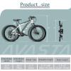 AVASTA AV300 26 27.5 inch Mountain Bike with 21-Speed, Aluminum Frame, Dual Disc Brake, Comfortable Saddle, Multiple Colors(White)