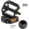 AVASTA Durable Polypropylene Bicycle Pedals with Reflector for Mountain Bike Road Bike and Other Bicycles,Two Thread Size（9/16”&1/2“）(black)