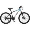 AVASTA Earth 26 27.5 inch Mountain Bike with 21-Speed, Aluminum Frame, Dual Disc Brake, Comfortable Saddle, Multiple Colors(Blue)
