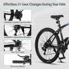 AVASTA Earth 26 27.5 inch Mountain Bike with 21-Speed, Aluminum Frame, Dual Disc Brake, Comfortable Saddle, Multiple Colors(Blue)