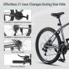 AVASTA Earth 26 27.5 inch Mountain Bike with 21-Speed, Aluminum Frame, Dual Disc Brake, Comfortable Saddle, Multiple Colors(Golden)