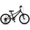 AVASTA Govet 20” Kids Mountain Bike for 6-12 Years Old Boys Girls with Suspension Fork, 6 Speeds Drivetrain, Multiple Colors(Black)