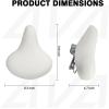 AVASTA Kids Bicycle Saddle for Girls & Boys Waterproof Wide Soft Bike Cushion Dual Shock Absorbing Fit for 12 14 16 18 20 or 20 22 24 26 inch Mountain Road Bike(White)