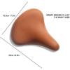 AVASTA Kids Bicycle Saddle for Girls & Boys Waterproof Wide Soft Bike Cushion Dual Shock Absorbing Fit for 12 14 16 18 20 or 20 22 24 26 inch Mountain Road Bike(Brown)