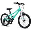 AVASTA Govet 20” Kids Mountain Bike for 6-12 Years Old Boys Girls with Suspension Fork, 6 Speeds Drivetrain, Multiple Colors(Mint Green)