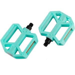 AVASTA Durable Polypropylene Bicycle Pedals with Reflector for Mountain Bike Road Bike and Other Bicycles,Two Thread Size（9/16”&1/2“）(blue)