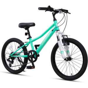 AVASTA Govet 20” Kids Mountain Bike for 6-12 Years Old Boys Girls with Suspension Fork, 6 Speeds Drivetrain, Multiple Colors(Mint Green)