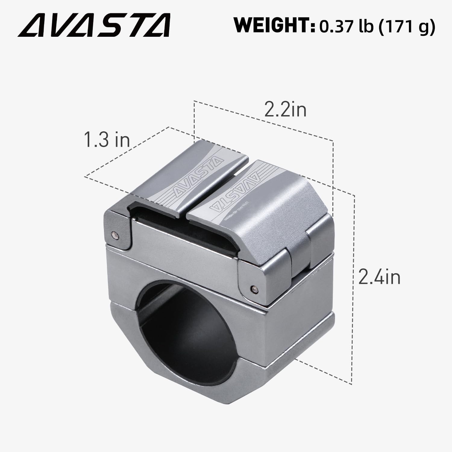 image:imageAVASTA Hidden Bike Phone Mount 360 Rotation Aluminum Alloy Motorcycle Phone Holder Universal Handlebar Clamp for 49cm Smartphones AntiShock AntiVibration BlackGray