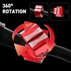 AVASTA Hidden Bike Phone Mount, 360° Rotation Aluminum Alloy Motorcycle Phone Holder, Universal Handlebar Clamp for 4-9cm Smartphones, Anti-Shock Anti-Vibration, Black(Red)