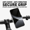 AVASTA Hidden Bike Phone Mount, 360° Rotation Aluminum Alloy Motorcycle Phone Holder, Universal Handlebar Clamp for 4-9cm Smartphones, Anti-Shock Anti-Vibration, Black(Gray)