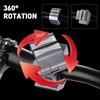 AVASTA Hidden Bike Phone Mount, 360° Rotation Aluminum Alloy Motorcycle Phone Holder, Universal Handlebar Clamp for 4-9cm Smartphones, Anti-Shock Anti-Vibration, Black(Gray)