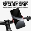 AVASTA Hidden Bike Phone Mount, 360° Rotation Aluminum Alloy Motorcycle Phone Holder, Universal Handlebar Clamp for 4-9cm Smartphones, Anti-Shock Anti-Vibration, Black(Red)