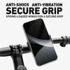 AVASTA Hidden Bike Phone Mount, 360° Rotation Aluminum Alloy Motorcycle Phone Holder, Universal Handlebar Clamp for 4-9cm Smartphones, Anti-Shock Anti-Vibration, Black(Black)