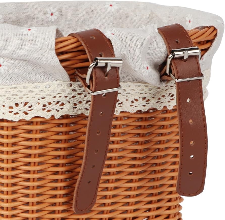 image:imageAVASTA Kids Bike Basket for Girls Boys Fits Most Kids Bicycle Handlebars Easy to Install Children Bike Cute AccessoriesBrown