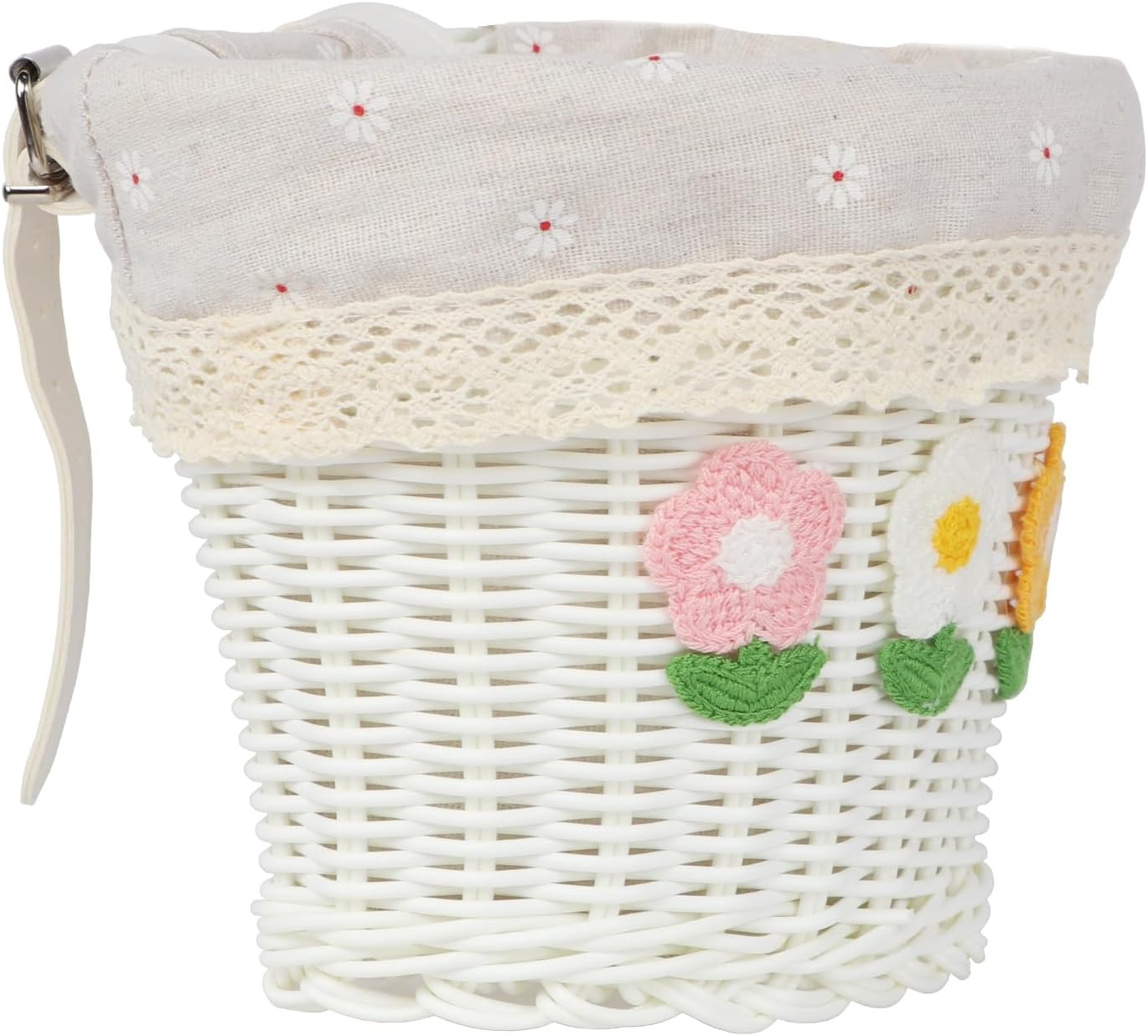 image:imageAVASTA Kids Bike Basket for Girls Boys Fits Most Kids Bicycle Handlebars Easy to Install Children Bike Cute AccessoriesWhite