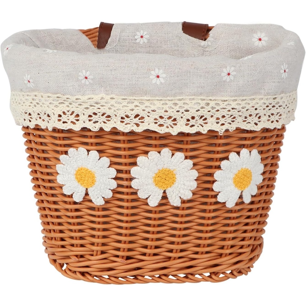 image:imageAVASTA Kids Bike Basket for Girls Boys Fits Most Kids Bicycle Handlebars Easy to Install Children Bike Cute AccessoriesBrown