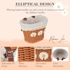 AVASTA Kids Bike Basket for Girls Boys, Fits Most Kids Bicycle Handlebars, Easy to Install Children Bike Cute Accessories(Brown)