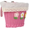 AVASTA Kids Bike Basket for Girls Boys, Fits Most Kids Bicycle Handlebars, Easy to Install Children Bike Cute Accessories(Pink)