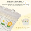 AVASTA Kids Bike Basket for Girls Boys, Fits Most Kids Bicycle Handlebars, Easy to Install Children Bike Cute Accessories(White)