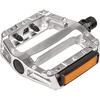 AVASTA Bike Pedals, Aluminum Alloy Bicycle Pedals with Reflector for Mountain Bike Road Bike and Other Bicycles,Threads Size 9/16 Inch(silver)