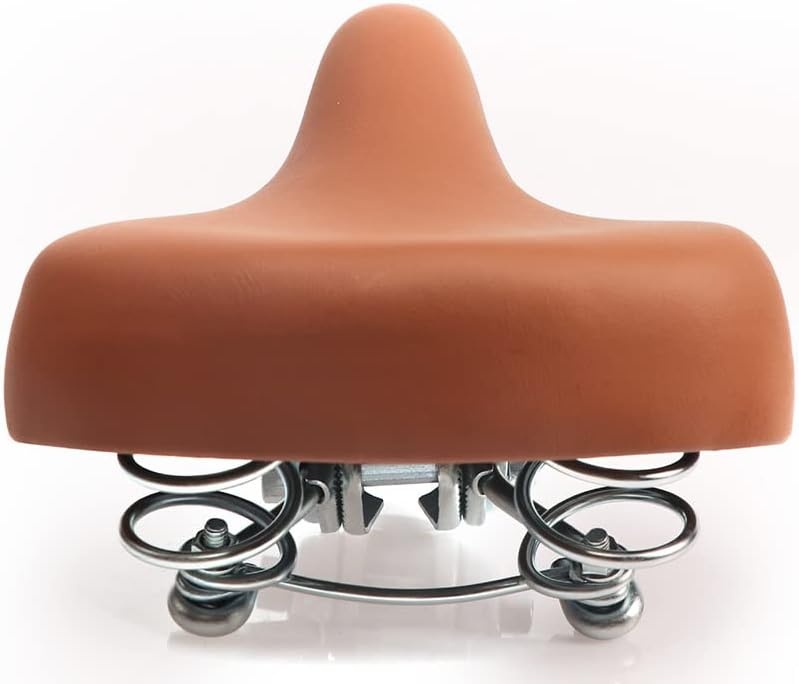 image:imageKids Bicycle Seat Saddle for Girls amp Boys Waterproof Wide Soft Bike Cushion Dual Shock Absorbing Fit for 12 14 16 18 20 or 20 22 24 26 inch Mountain Road BikeBrown