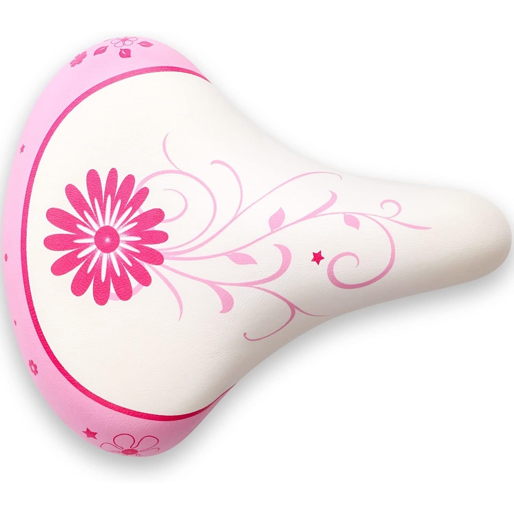 image:imageKids Bicycle Seat Saddle for Girls amp Boys Waterproof Wide Soft Bike Cushion Dual Shock Absorbing Fit for 12 14 16 18 20 or 20 22 24 26 inch Mountain Road BikePink