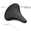 Kids Bicycle Seat Saddle for Girls & Boys | Waterproof Wide, Soft Bike Cushion, Dual Shock Absorbing, Fit for 12 14 16 18 20 or 20 22 24 26 inch Mountain Road Bike(Black)