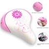 Kids Bicycle Seat Saddle for Girls & Boys | Waterproof Wide, Soft Bike Cushion, Dual Shock Absorbing, Fit for 12 14 16 18 20 or 20 22 24 26 inch Mountain Road Bike(Pink)